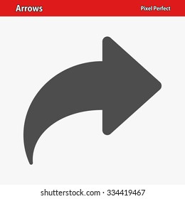 Arrows Icon. Professional, pixel perfect icon optimized for both large and small resolutions. EPS 8 format.