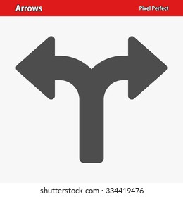 Arrows Icon. Professional, pixel perfect icon optimized for both large and small resolutions. EPS 8 format.