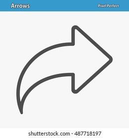 Arrows Icon. Professional, pixel perfect icons optimized for both large and small resolutions. EPS 8 format. 12x size for preview.