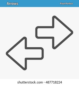 Arrows Icon. Professional, pixel perfect icons optimized for both large and small resolutions. EPS 8 format. 12x size for preview.