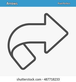 Arrows Icon. Professional, pixel perfect icons optimized for both large and small resolutions. EPS 8 format. 12x size for preview.