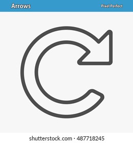 Arrows Icon. Professional, pixel perfect icons optimized for both large and small resolutions. EPS 8 format. 12x size for preview.