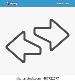 Arrows Icon. Professional, pixel perfect icons optimized for both large and small resolutions. EPS 8 format. 12x size for preview.