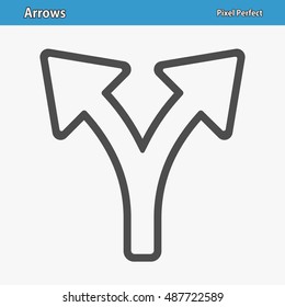 Arrows Icon. Professional, pixel perfect icons optimized for both large and small resolutions. EPS 8 format. 12x size for preview.