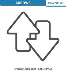 Arrows Icon. Professional, pixel perfect icons optimized for both large and small resolutions. EPS 8 format. 12x size for preview.