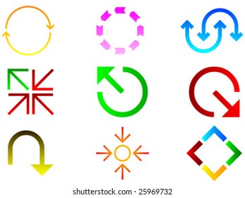 arrows icon set