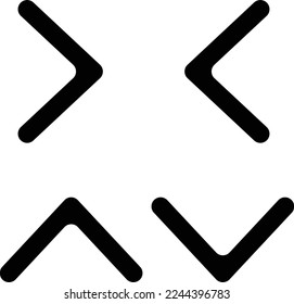 Arrows icon set. Arrow icon collection isolated on white background