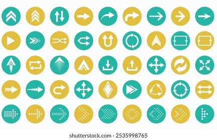 Arrows Icon Set, Modern Simple Arrows Vector.