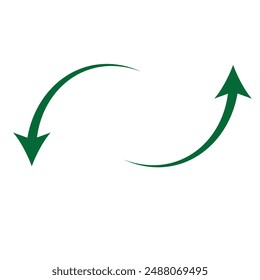 Arrows up icon. Set of rising arrows. Vector illustration isolated on white background eps 10