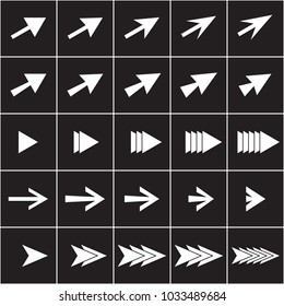 Arrows icon set. Vector