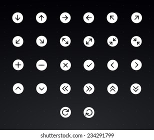 Arrows icon set | Vector