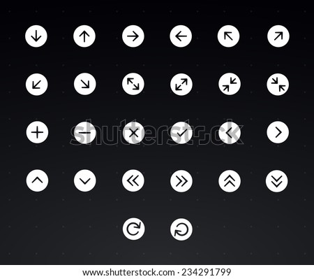 Arrows icon set | Vector