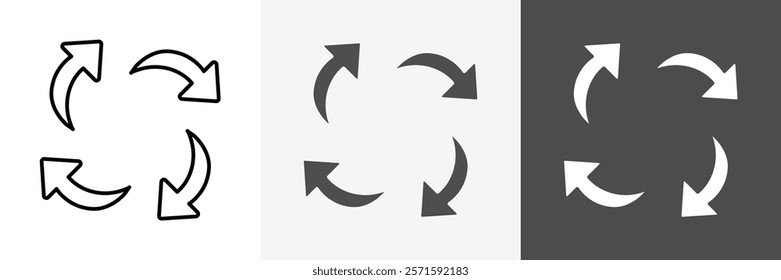 Arrows icon set vector art