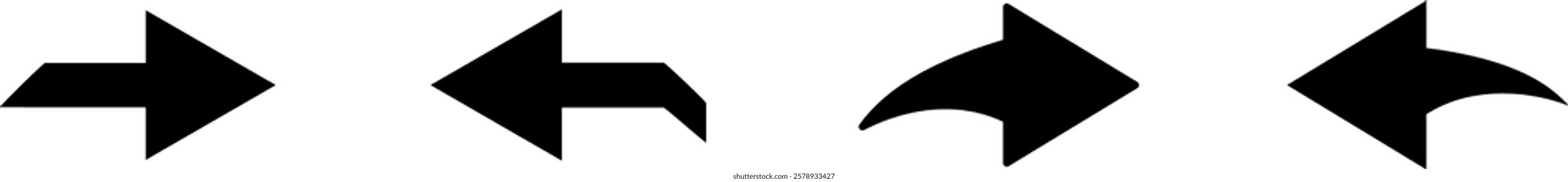 Arrows icon set. Vector. EPS 10. Arrows in flat style