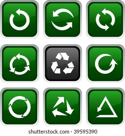 Arrows icon set. Vector illustration.