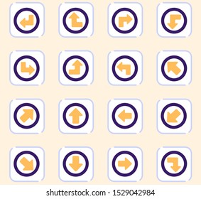 Arrows icon set for web sites and user interface