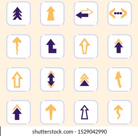 Arrows icon set for web sites and user interface