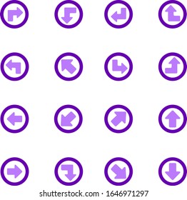 Arrows icon set for web sites and user interface
