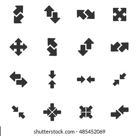 Arrows icon set for web sites and user interface