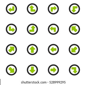 Arrows icon set for web sites and user interface