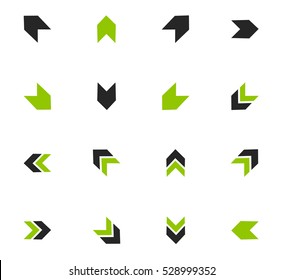 Arrows icon set for web sites and user interface