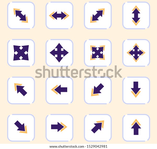 Arrows icon set\
for web sites and user\
interface