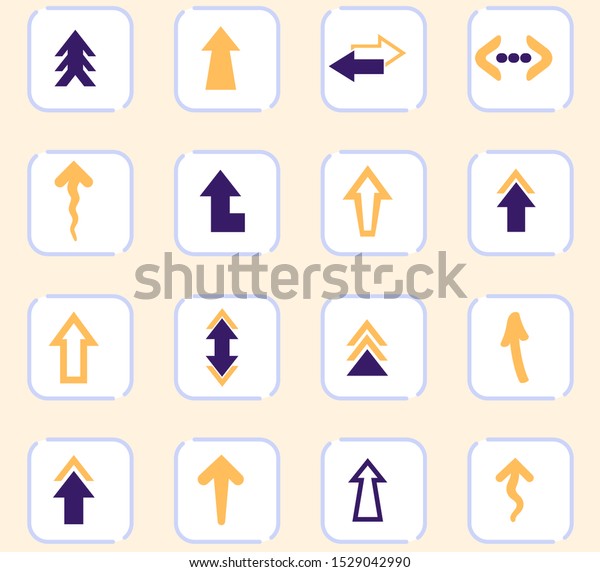 Arrows icon set\
for web sites and user\
interface