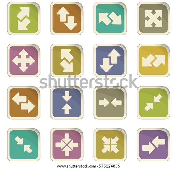 Arrows icon set
for web sites and user
interface