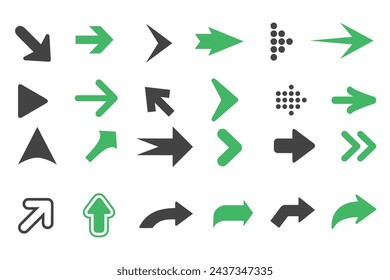 símbolo de signo de icono de flechas. ilustración vectorial de flecha
