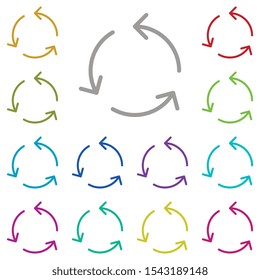 arrows icon. Simple thin line, outline vector element of Arrow icons set for UI and UX, website or mobile application on white background