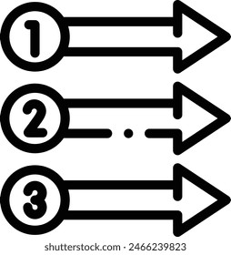 icono de flechas. Diseño De Estilo Lineal Delgado Aislado Sobre Fondo Blanco