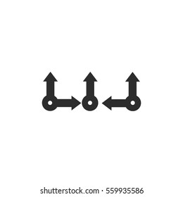 arrows icon vector