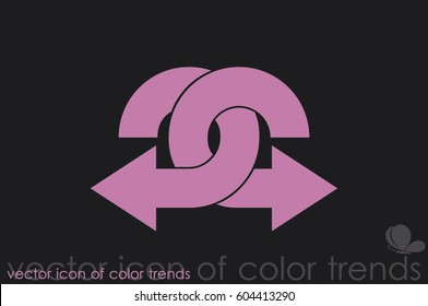 Arrows icon vector.