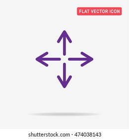 Arrows icon. Vector concept illustration for design.