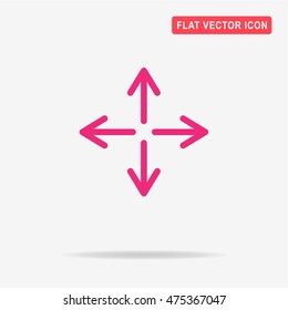 Arrows icon. Vector concept illustration for design.