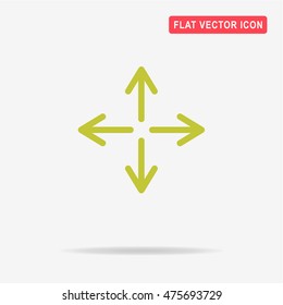 Arrows icon. Vector concept illustration for design.