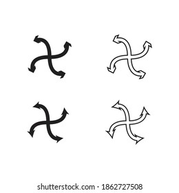 For Arrows icon vector. Arrows Icon design vector illustration