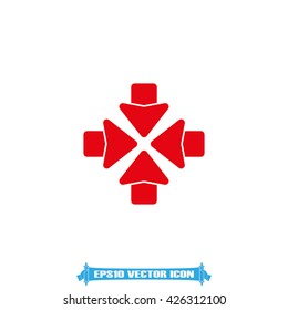 Arrows icon vector illustration