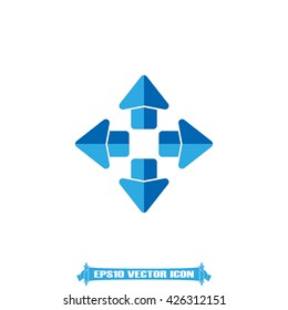 Arrows icon vector illustration