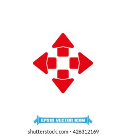 Arrows icon vector illustration