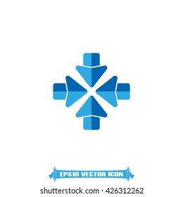 Arrows icon vector illustration 