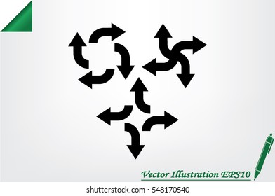 arrows icon vector illustration.