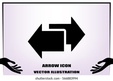 arrows icon vector illustration.