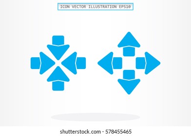 Arrows icon vector illustration.
