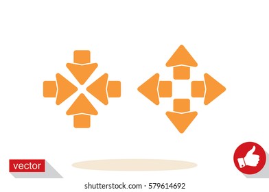Arrows icon vector illustration.
