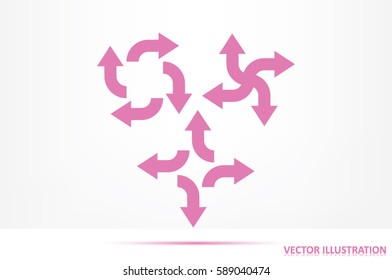 arrows icon vector illustration.