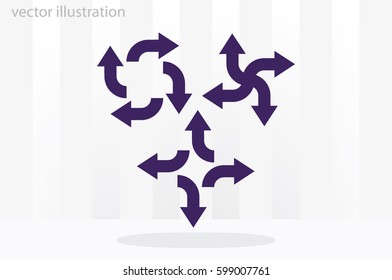arrows icon vector illustration.