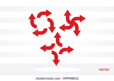 arrows icon vector illustration.