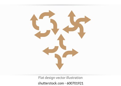 arrows icon vector illustration.