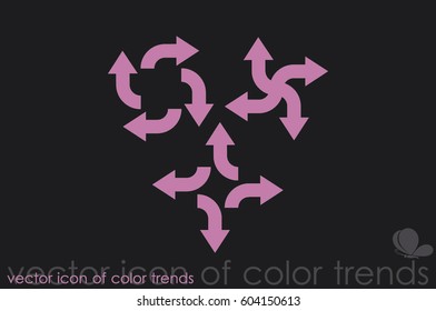 arrows icon vector illustration 